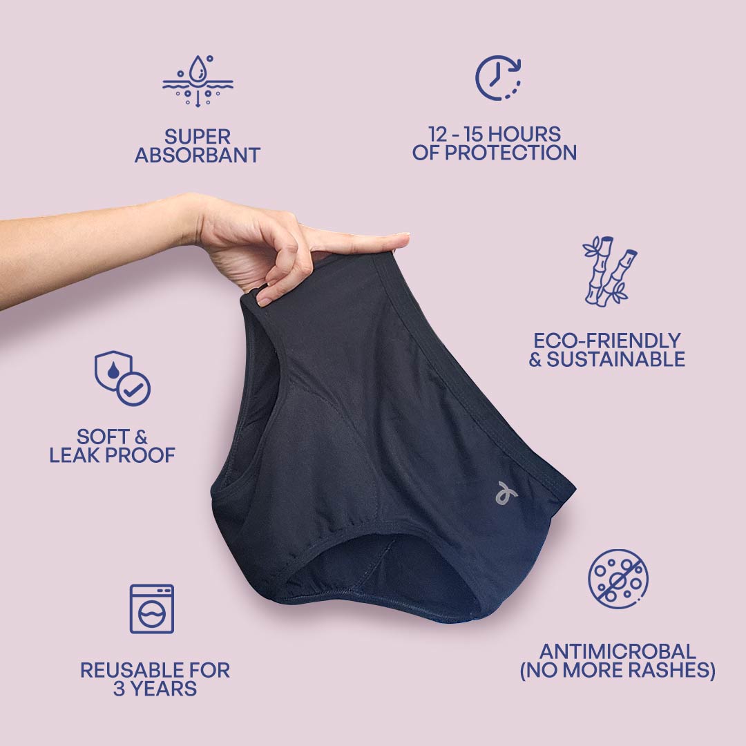 Heavy Flow Period Panties - Period Panties Underwear - Naarica